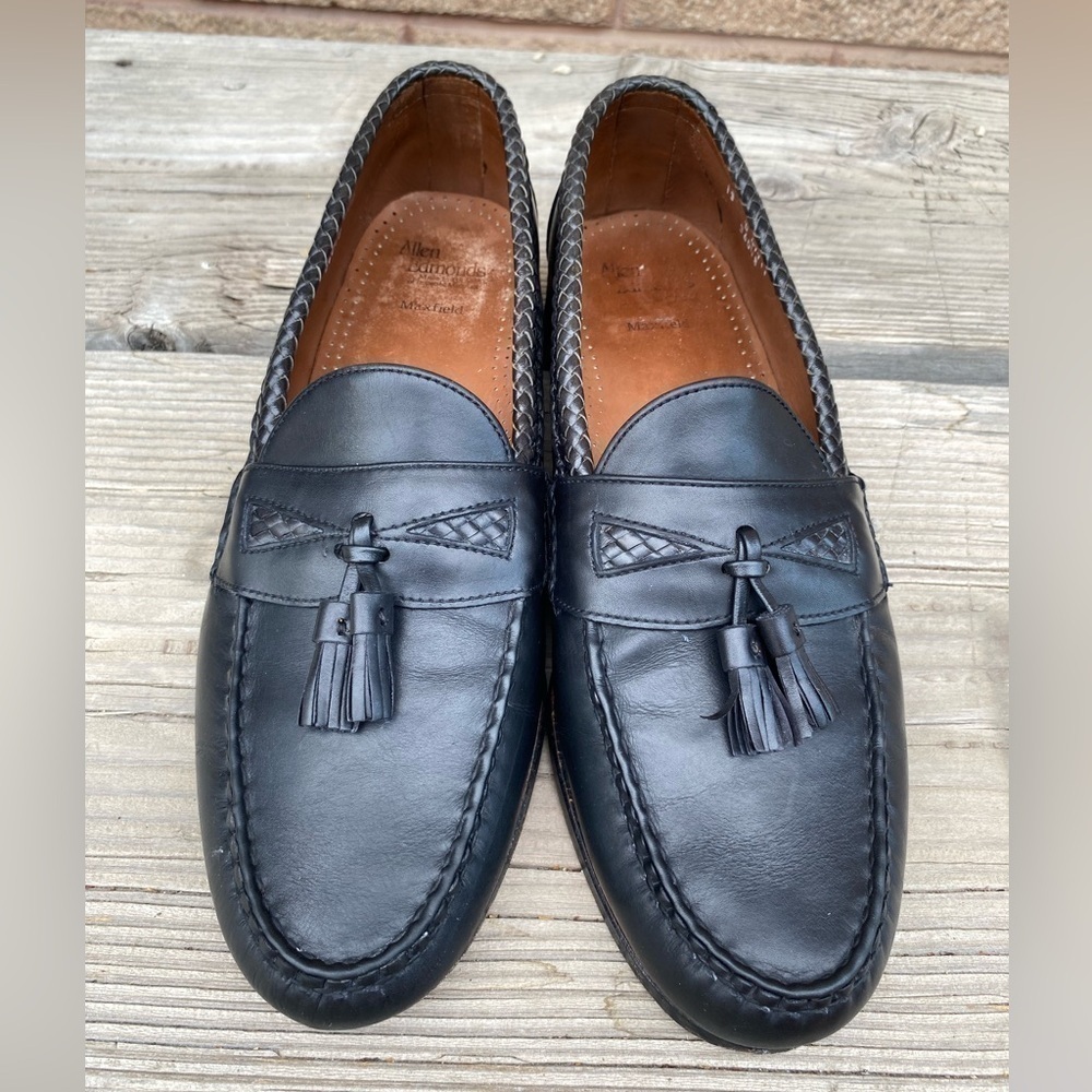 Allen Edmonds MAXFIELD Tassel Loafer Leather USA Made Black Size 13 D
